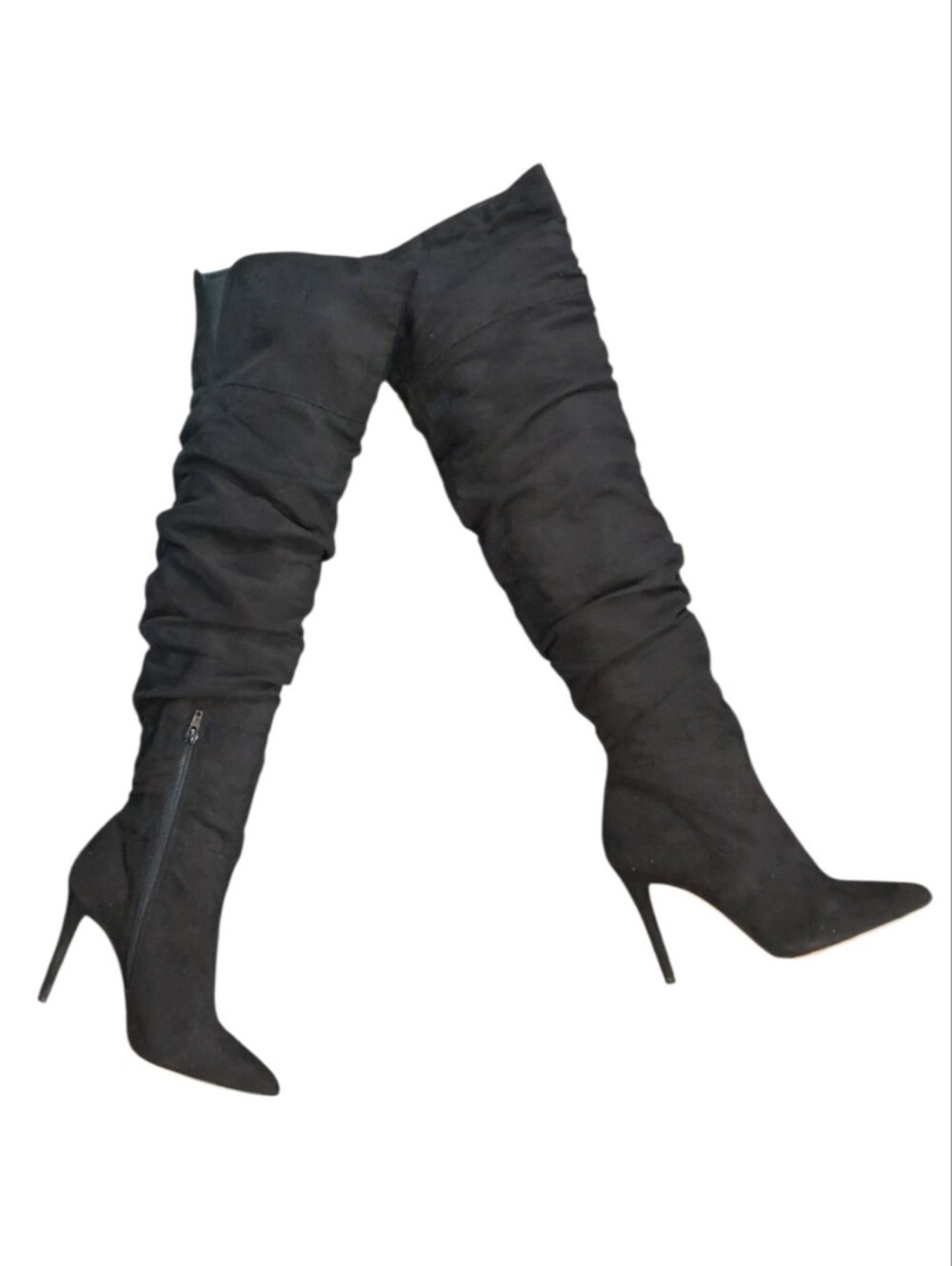 Jessica Simpson Luxella Black Over-the-Knee Stiletto Boots Size 6.5
